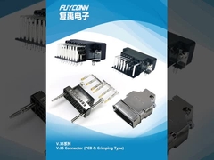 V.35 Connector 34pin PCB nữ/nam Crimp V35 Connector