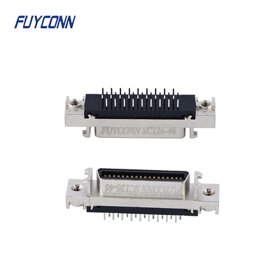 Mini D Ribbon MDR PCB thẳng nữ SCSI kết nối 36pin với vỏ hợp kim kẽm