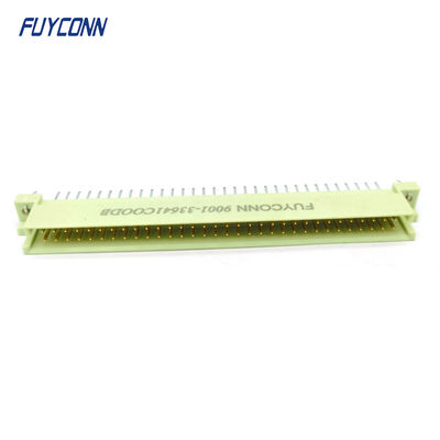 DIN41612 Male Connector 64pin PCB thẳng 2 hàng 2 * 32pin Eurocard Connector W / Harpoon