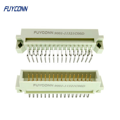 Đầu nối DIN 41612 Đầu nối 2,54mm Pitch 2 * 16 32 Pin Male R / A PCB Euro 41612
