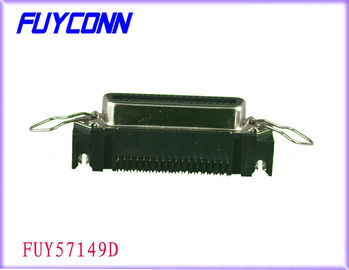 2.16mm Pitch 36 pin cấu hình Ribbon R / A PCB Loại Dip Connetor với Latch và Ban lock