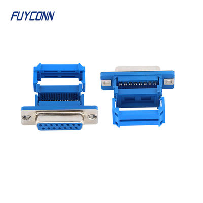 15pin D-SUB Connectors nữ IDC Crimping Type Ribbon Cable Connector