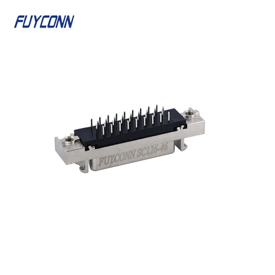 Mini D Ribbon MDR PCB thẳng nữ SCSI kết nối 36pin với vỏ hợp kim kẽm