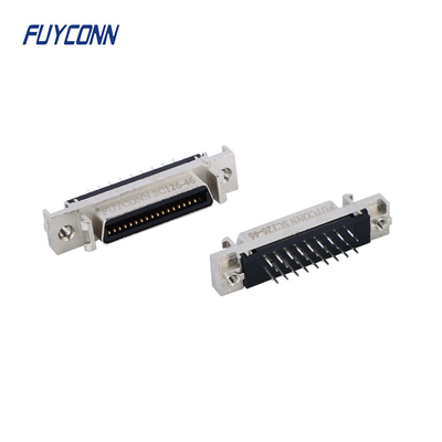 Mini D Ribbon MDR PCB thẳng nữ SCSI kết nối 36pin với vỏ hợp kim kẽm
