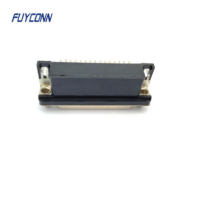 Độ dày đặc cao góc phải PCB D-SUB Connector 15 / 26 / 44 / 62 Pin nữ DB Connector
