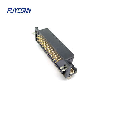 Độ dày đặc cao góc phải PCB D-SUB Connector 15 / 26 / 44 / 62 Pin nữ DB Connector