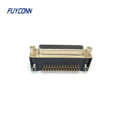 Độ dày đặc cao góc phải PCB D-SUB Connector 15 / 26 / 44 / 62 Pin nữ DB Connector
