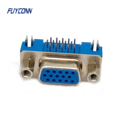 15pin D-sub kết nối mật độ cao góc phải PCB nữ HD DB kết nối