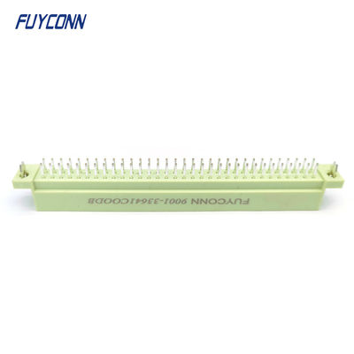 DIN41612 Male Connector 64pin PCB thẳng 2 hàng 2 * 32pin Eurocard Connector W / Harpoon