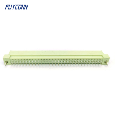 DIN41612 Male Connector 64pin PCB thẳng 2 hàng 2 * 32pin Eurocard Connector W / Harpoon