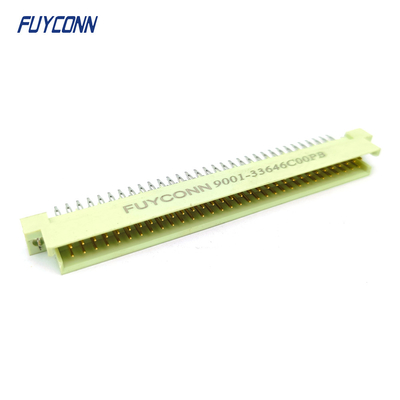 DIN41612 2 hàng kết nối 64pin 2 * 32P Male Press Pin Connector W / Harpoon