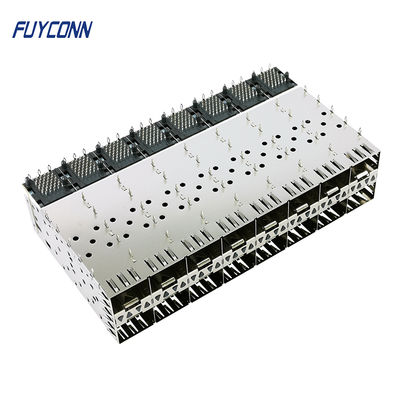 320pin 2x8 Ports SFP Connector Female Press-Fit with Light