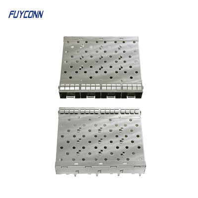 4 Port SFP+ Cage Press-Fit Termination 1x4 Without Light