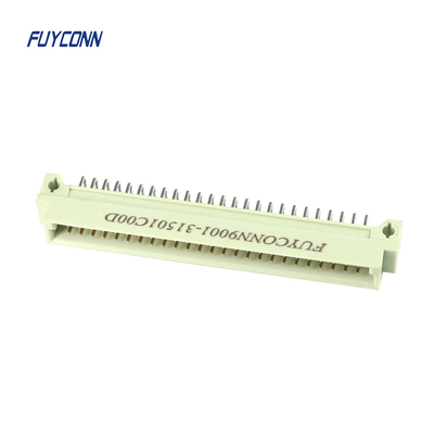 Góc bên phải PCB 3 hàng Đầu nối thẳng nam Eurocard DIN 41612
