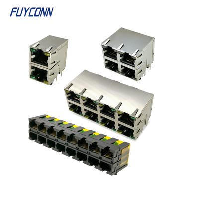 Đầu nối giắc cắm RJ45 góc phải dành cho nữ, Đầu nối mô-đun RJ45 hai lớp PCB