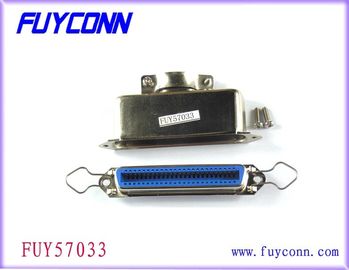 14 24 36 50 chân Loại hàn Đầu nối cáp ruy-băng W / Vỏ bọc kim loại thẳng