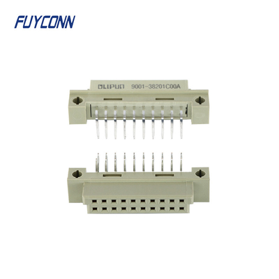 Đầu nối 220S DIN41612 Nữ 2x10P 20 chân PCB góc phải