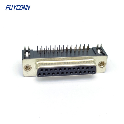 Đầu nối DB nữ 25 chân Đầu nối PCB D-SUB góc phải (8,08mm)