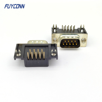 Đầu nối D-sub nam góc phải 9 chân Đầu nối DB 9 chiều (8,08mm)