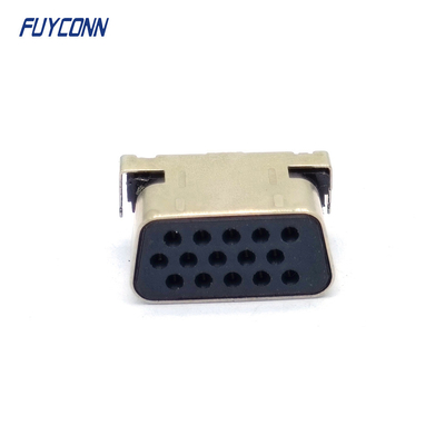 Cấu hình thấp hơn Đầu nối D-SUB Góc phải PCB 15 chân Nữ VGA