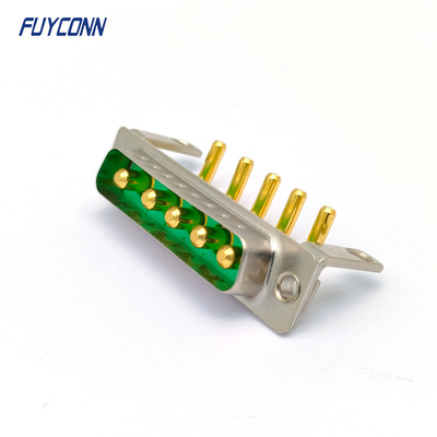 Đầu nối công suất cao 5w5, Đầu nối D-Sub nam góc phải hàn