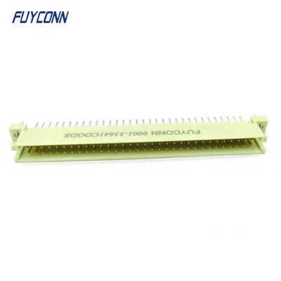 DIN41612 Male Connector 64pin PCB thẳng 2 hàng 2 * 32pin Eurocard Connector W / Harpoon