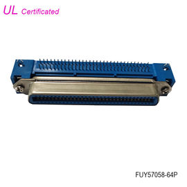 Đầu nối Centronics 64 chân cái Đầu nối góc phải PCB với khóa bo mạch