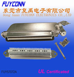 Đầu nối TYCO 64 chân Centronic Champ IDC nam với nắp kim loại 45 độ được chứng nhận UL