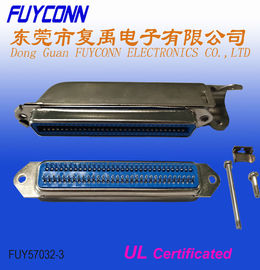 Hàn nữ 64 chân Đầu nối Centronics 2,16mm ptich 32 cặp Đầu nối Champ có mũ trùm đầu