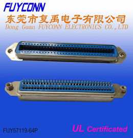 PCB thẳng 64 chân Đầu nối Centronics 32 cặp Loại nữ có Nuts cho bảng mạch PCB