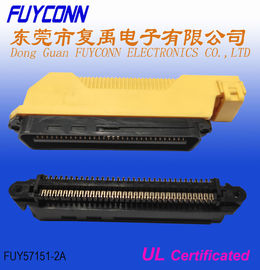 Đầu nối 64 chân Centronics Đầu nối nhựa góc phải Đầu nối uốn cong IDC Nam