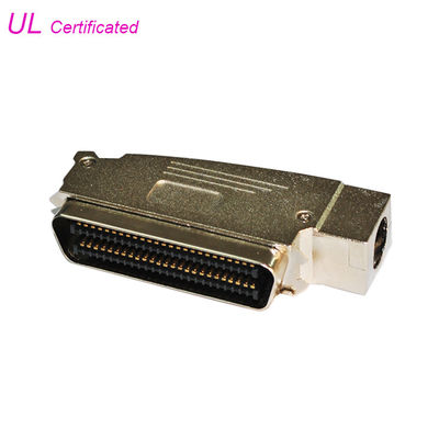 Amphenol 957 100Pin Đầu nối IDC đực với đầu vào cáp bên hông Nắp kẽm