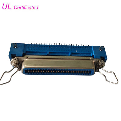 50 Pin Centronic Champ PCB Đầu nối góc phải nữ với chốt srping