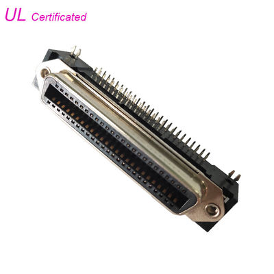 DDK Female PCB Góc phải Đầu nối Centronics 50 Pin Đầu nối Champ 25 cặp