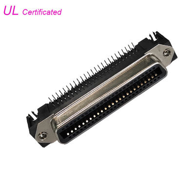 57 CN Series 50Pin Centronic PCB Đầu nối nữ góc phải với khóa bo mạch