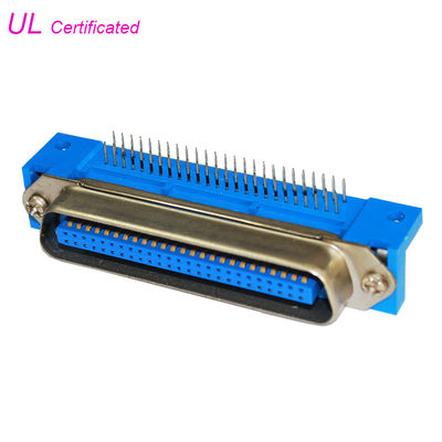 57 CN Series Góc phải PCB Đầu nối Centronics 50 Pin Nam với Vít đầu tròn