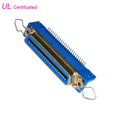 36 Pin Centronic Female Right Angel Đầu nối PCB có chốt mùa xuân