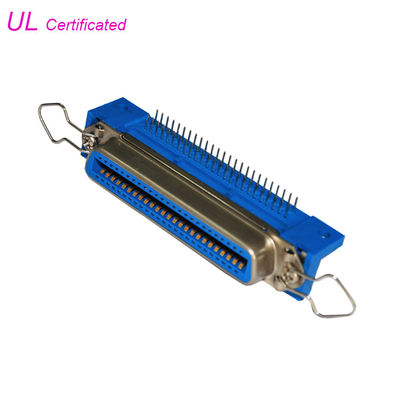 14 24 36 50 Pin Centronic PCB Đầu nối Góc phải Nữ có kẹp bảo lãnh