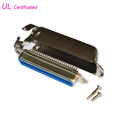 57 CN Series Nữ 50 Pin Đầu nối Centronics Loại hàn với lối ra cáp 90 độ