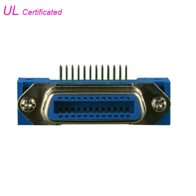 24 Pin Centronic PCB Góc phải Đầu nối Nữ được Chứng nhận UL