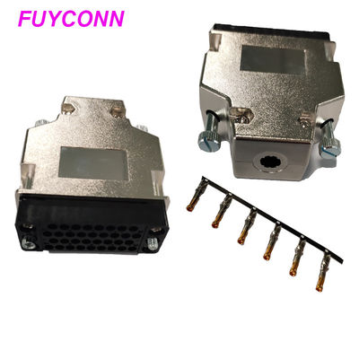 Vỏ nhựa 180 độ V.35 Đầu nối bộ định tuyến Kiểu uốn nam