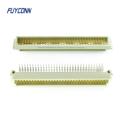 90 độ PCB 3 Hàng 96P Nam DIN 41612 Đầu nối Eurocard Góc phải