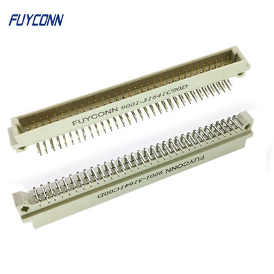 2,54mm 2 hàng PCB Góc phải 2 * 32P 64 Pin Đầu nối nam 41612 Euro
