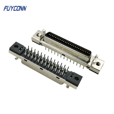180 độ PCB SCSI Connector Đầu nối Servo 50P MDR Nữ