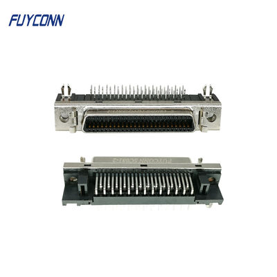 Đầu nối SCSI PCB góc phải 1,27mm, Đầu nối Servo nữ 50Pin