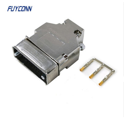 Hình dạng L Nhà ở bằng nhựa 34 chân Đầu nối bộ định tuyến V.35 nữ uốn cong với vỏ chắn