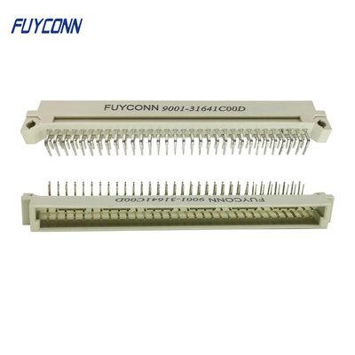 Đầu nối 64Pin DIN 41612 2 Hàng Góc phải Đầu cắm PCB đực Đầu nối Euro