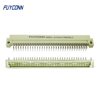 2 hàng 2x32P 64PIN DIN 41612 Đầu nối PCB Góc phải Đầu nối Eurocard Nam Đầu nối
