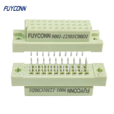 PCB DIN41612 Nữ 3 Hàng 30P Đầu nối ổ cắm Châu Âu theo chiều dọc