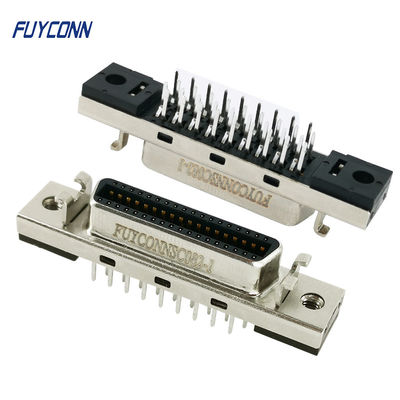 Đầu nối ruy băng mini D MDR Đầu nối SCSI 36 chân PCB thẳng với sự cố định